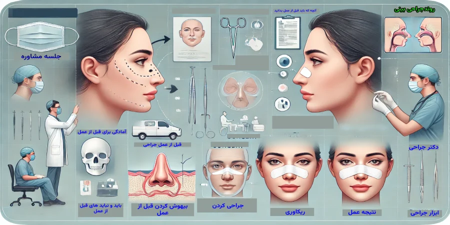 روند جراحی بینی- بهترین جراح بینی در تهران